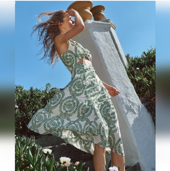 Zara Eyelet Low Back Dress - Picture 4 of 7